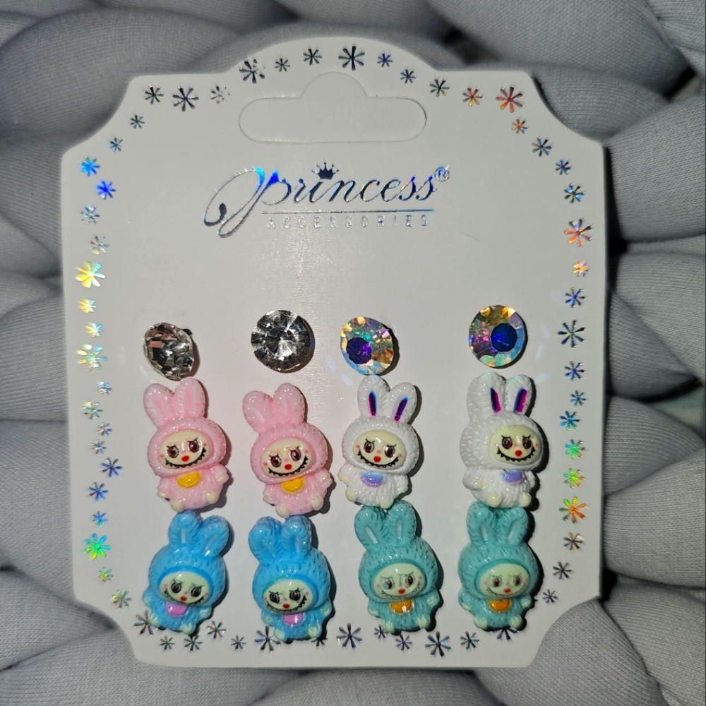 Labubu Earrings Set
